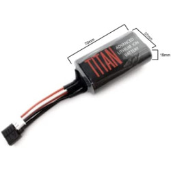 Titan 3000mAh 7.4v Brick T-Plug / Deans