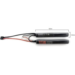Titan 6000mAh 7.4v Nunchuck T-Plug / Deans