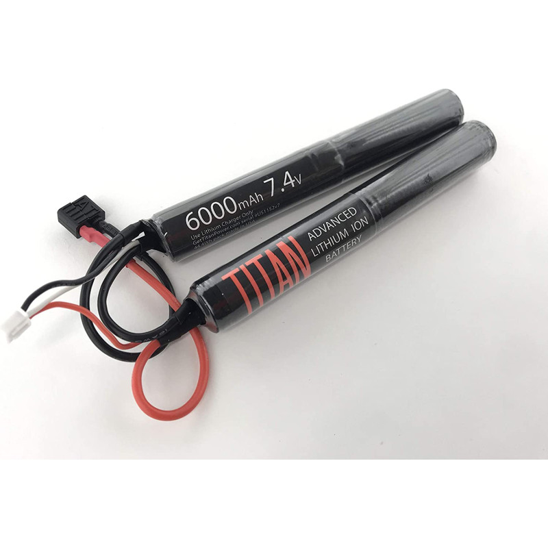 Titan 6000mAh 7.4v Nunchuck T-Plug / Deans